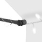 Einziehbare Markise Handbetrieben mit LED 250 cm Creme Einziehbare Markise Handbetrieben mit LED 250 cm Creme