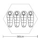 4-Personen-Zelt Grün 4-Personen-Zelt Grün