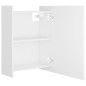 Bad-Spiegelschrank Weiß 62,5x20,5x64 cm Holzwerkstoff Bad-Spiegelschrank Weiß 62,5x20,5x64 cm Holzwerkstoff