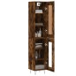 vidaXL Highboard Räuchereiche 34,5x34x180 cm Holzwerkstoff vidaXL Highboard Räuchereiche 34,5x34x180 cm Holzwerkstoff
