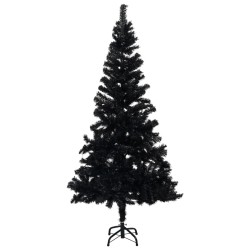 Künstlicher Weihnachtsbaum mit Ständer Schwarz 180 cm PVC