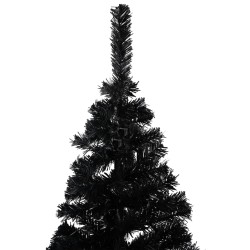 Künstlicher Weihnachtsbaum mit Ständer Schwarz 180 cm PVC