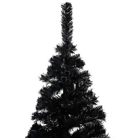 Künstlicher Weihnachtsbaum mit Ständer Schwarz 180 cm PVC