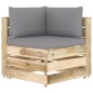 12-tlg. Garten-Lounge-Set mit Kissen Grün Imprägniertes Holz 12-tlg. Garten-Lounge-Set mit Kissen Grün Imprägniertes Holz