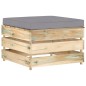 12-tlg. Garten-Lounge-Set mit Kissen Grün Imprägniertes Holz 12-tlg. Garten-Lounge-Set mit Kissen Grün Imprägniertes Holz