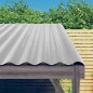Dachpaneele 12 Stk. Pulverbeschichteter Stahl Silbern 100x36 cm Dachpaneele 12 Stk. Pulverbeschichteter Stahl Silbern 100x36 cm