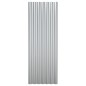 Dachpaneele 12 Stk. Pulverbeschichteter Stahl Silbern 100x36 cm Dachpaneele 12 Stk. Pulverbeschichteter Stahl Silbern 100x36 cm