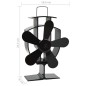 Ofenventilator Wärmebetrieben 5 Blätter Schwarz Ofenventilator Wärmebetrieben 5 Blätter Schwarz