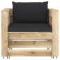 6-tlg. Garten-Lounge-Set mit Kissen Grün Imprägniertes Holz 6-tlg. Garten-Lounge-Set mit Kissen Grün Imprägniertes Holz