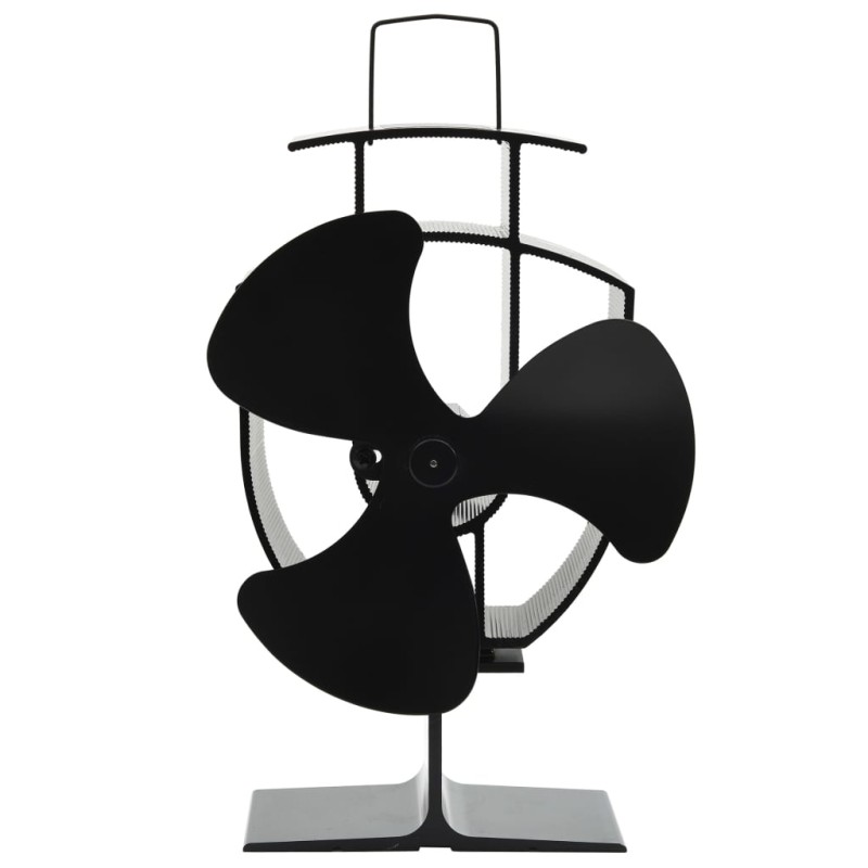 Ofenventilator Wärmebetrieben 3 Blätter Schwarz Ofenventilator Wärmebetrieben 3 Blätter Schwarz