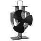 Ofenventilator Wärmebetrieben 3 Blätter Schwarz Ofenventilator Wärmebetrieben 3 Blätter Schwarz