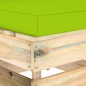 4-Sitzer Outdoor-Sofa mit Kissen Grün Imprägniertes Holz 4-Sitzer Outdoor-Sofa mit Kissen Grün Imprägniertes Holz
