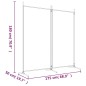 2-tlg. Paravent Schwarz 175x180 cm Stoff 2-tlg. Paravent Schwarz 175x180 cm Stoff