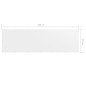 vidaXL Balkon-Sichtschutz Weiß 90x300 cm Oxford-Gewebe vidaXL Balkon-Sichtschutz Weiß 90x300 cm Oxford-Gewebe
