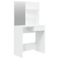 Schminktisch mit Spiegel Weiß 74,5x40x141 cm Schminktisch mit Spiegel Weiß 74,5x40x141 cm