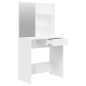 Schminktisch mit Spiegel Weiß 74,5x40x141 cm Schminktisch mit Spiegel Weiß 74,5x40x141 cm
