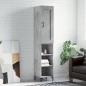 Highboard Betongrau 34,5x34x180 cm Holzwerkstoff Highboard Betongrau 34,5x34x180 cm Holzwerkstoff