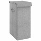 Faltbarer Wäschekorb Grau 26 x 34,5 x 59,5cm Leinenimitat Stoff Faltbarer Wäschekorb Grau 26 x 34,5 x 59,5cm Leinenimitat Stoff