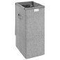 Faltbarer Wäschekorb Grau 26 x 34,5 x 59,5cm Leinenimitat Stoff Faltbarer Wäschekorb Grau 26 x 34,5 x 59,5cm Leinenimitat Stoff