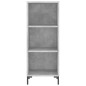 Highboard Betongrau 34,5x34x180 cm Holzwerkstoff Highboard Betongrau 34,5x34x180 cm Holzwerkstoff