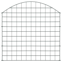 Gartenzaun Set Konvex 77,5x78,5 cm Grün