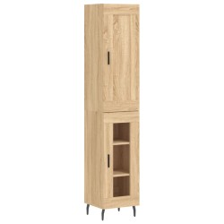 Highboard Sonoma-Eiche 34,5x34x180 cm Holzwerkstoff