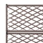 Hochbeet mit Rankgitter 3 Töpfe 83×30×130cm Poly Rattan Braun Hochbeet mit Rankgitter 3 Töpfe 83×30×130cm Poly Rattan Braun