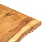 Tischplatte Massivholz Akazie 100x(50-60)x2,5 cm Tischplatte Massivholz Akazie 100x(50-60)x2,5 cm