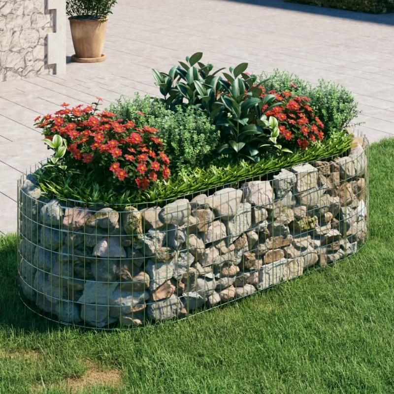 Gabionen-Hochbeet Verzinktes Eisen 200x100x50 cm Gabionen-Hochbeet Verzinktes Eisen 200x100x50 cm