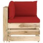 7-tlg. Garten-Lounge-Set mit Kissen Grün Imprägniertes Holz 7-tlg. Garten-Lounge-Set mit Kissen Grün Imprägniertes Holz