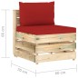7-tlg. Garten-Lounge-Set mit Kissen Grün Imprägniertes Holz 7-tlg. Garten-Lounge-Set mit Kissen Grün Imprägniertes Holz
