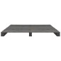 Palettenbett Grau Massivholz Kiefer 140×200 cm Palettenbett Grau Massivholz Kiefer 140×200 cm
