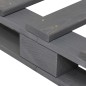 Palettenbett Grau Massivholz Kiefer 140×200 cm Palettenbett Grau Massivholz Kiefer 140×200 cm