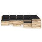 11-tlg. Garten-Lounge-Set mit Kissen Grün Imprägniertes Holz 11-tlg. Garten-Lounge-Set mit Kissen Grün Imprägniertes Holz