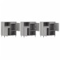 Sideboards 3 Stk. Grau Sonoma Holzwerkstoff Sideboards 3 Stk. Grau Sonoma Holzwerkstoff