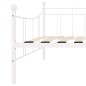 vidaXL Tagesbett-Rahmen Weiß Metall 90×200 cm vidaXL Tagesbett-Rahmen Weiß Metall 90×200 cm