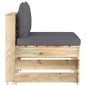 vidaXL 3-tlg. Garten-Lounge-Set mit Kissen Grün Imprägniertes Holz vidaXL 3-tlg. Garten-Lounge-Set mit Kissen Grün Imprägniertes Holz