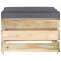 vidaXL 3-tlg. Garten-Lounge-Set mit Kissen Grün Imprägniertes Holz vidaXL 3-tlg. Garten-Lounge-Set mit Kissen Grün Imprägniertes Holz