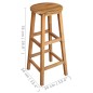 Barhocker 2 Stk. Massivholz Akazie Barhocker 2 Stk. Massivholz Akazie