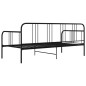 vidaXL Schlafsofa Bettgestell Schwarz Metall 90x200 cm vidaXL Schlafsofa Bettgestell Schwarz Metall 90x200 cm