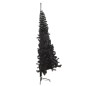 Künstlicher Halb-Weihnachtsbaum mit Ständer Schwarz 210 cm PVC Künstlicher Halb-Weihnachtsbaum mit Ständer Schwarz 210 cm PVC
