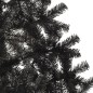 Künstlicher Halb-Weihnachtsbaum mit Ständer Schwarz 210 cm PVC Künstlicher Halb-Weihnachtsbaum mit Ständer Schwarz 210 cm PVC