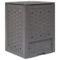 Gartenkomposter Braun 60x60x83 cm 300 L Kunststoff Rattan Gartenkomposter Braun 60x60x83 cm 300 L Kunststoff Rattan