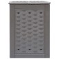 Gartenkomposter Braun 60x60x83 cm 300 L Kunststoff Rattan Gartenkomposter Braun 60x60x83 cm 300 L Kunststoff Rattan