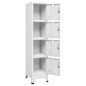 Schließfachschrank mit 4 Fächern 38x45x180 cm Schließfachschrank mit 4 Fächern 38x45x180 cm