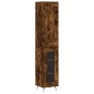 Highboard Räuchereiche 34,5x34x180 cm Holzwerkstoff Highboard Räuchereiche 34,5x34x180 cm Holzwerkstoff
