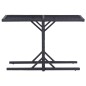 Gartentisch Schwarz 110×53×72 cm Glas und Poly Rattan Gartentisch Schwarz 110×53×72 cm Glas und Poly Rattan