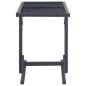 Gartentisch Schwarz 110×53×72 cm Glas und Poly Rattan Gartentisch Schwarz 110×53×72 cm Glas und Poly Rattan