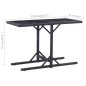 Gartentisch Schwarz 110×53×72 cm Glas und Poly Rattan Gartentisch Schwarz 110×53×72 cm Glas und Poly Rattan