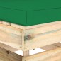 4-Sitzer Outdoor-Sofa mit Kissen Grün Imprägniertes Holz 4-Sitzer Outdoor-Sofa mit Kissen Grün Imprägniertes Holz